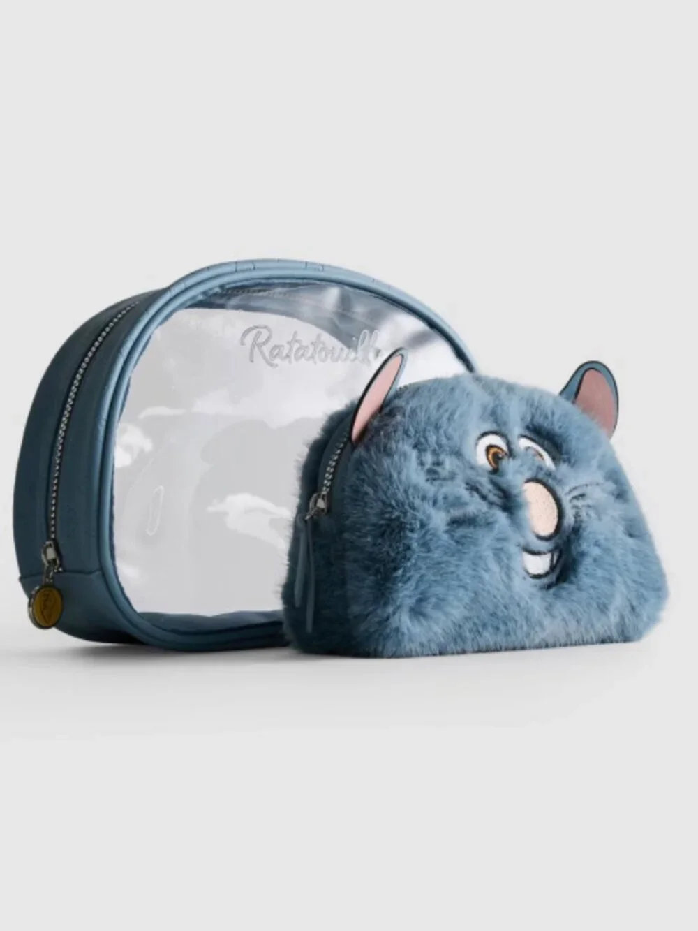 Disney Pixar Two Piece Ratatouille Make Up Bag Travel Pouch Cosmetic Bag